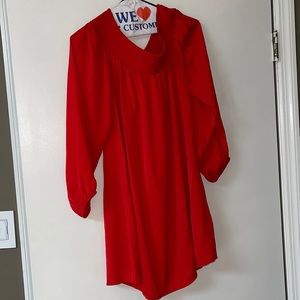 Forever 21 off the shoulder red dress